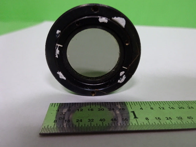 MICROSCOPE PART POLARIZER POL FAIR CONDITION FILTER OPTICS AS IS #H1-B-17