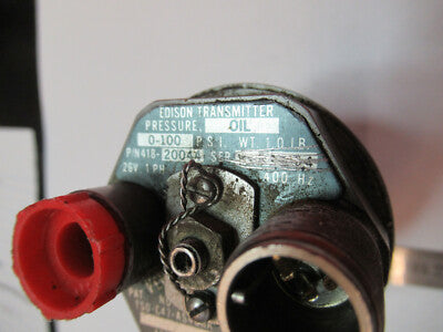 FOR PARTS EDISON TRANSMITTER 418-20044 AIRCRAFT PRESSURE OIL AS PICTURE Q1-FT-88