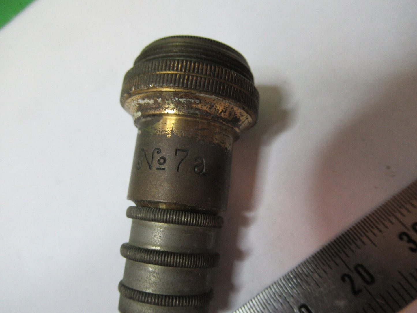 ANTIQUE REICHERT AUSTRIA "7a" OBJECTIVE  MICROSCOPE PART AS PICTURED S2-C-102