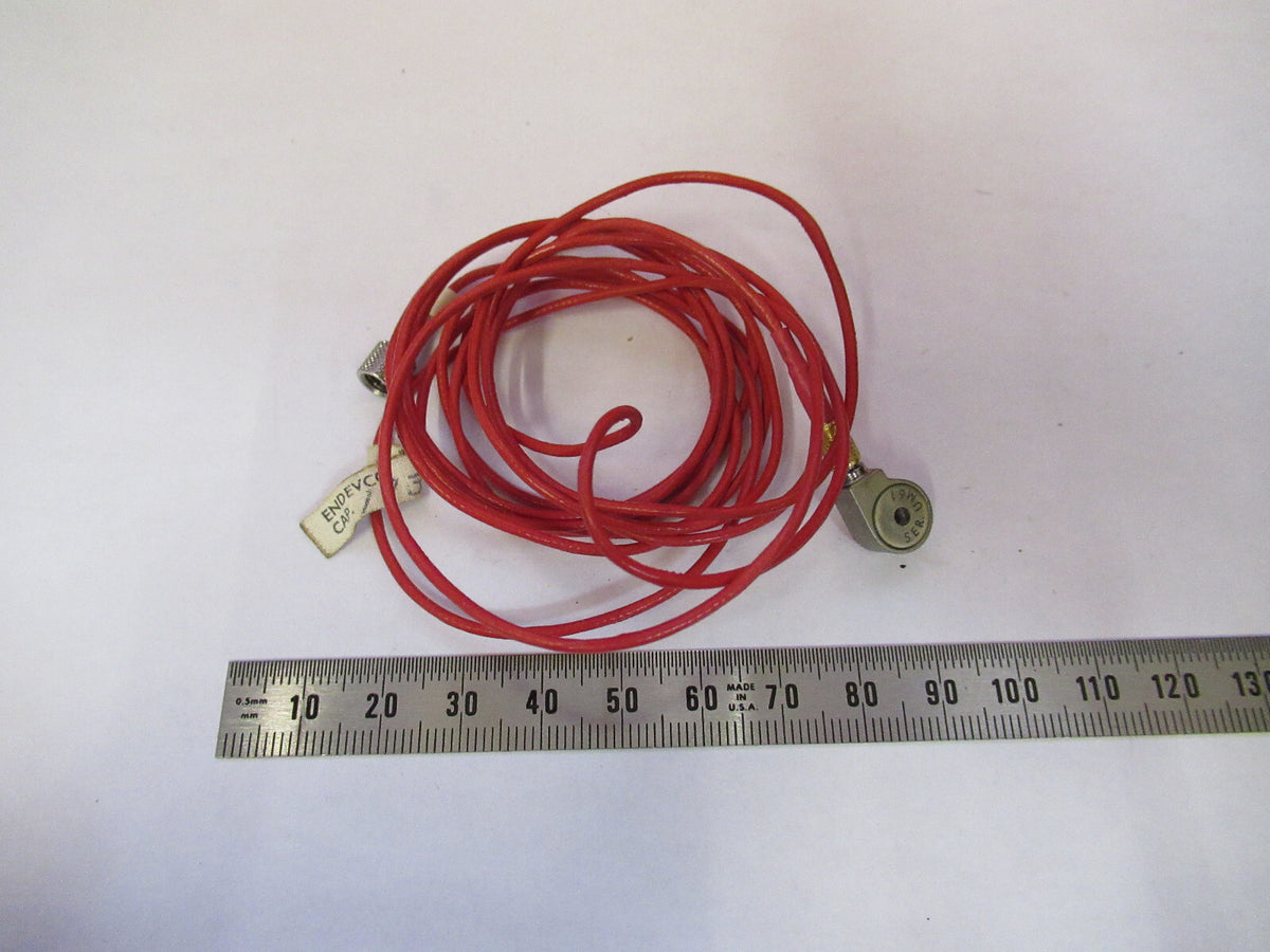 PCB PIEZOTRONICS ENDEVCO 2220 + CABLE ACCELEROMETER VIBRATION AS PICTURED X3-B66