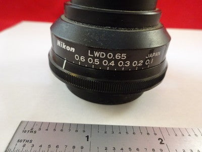 Nikon Lwd Condenser Part [scratched] for Microscope Optics
