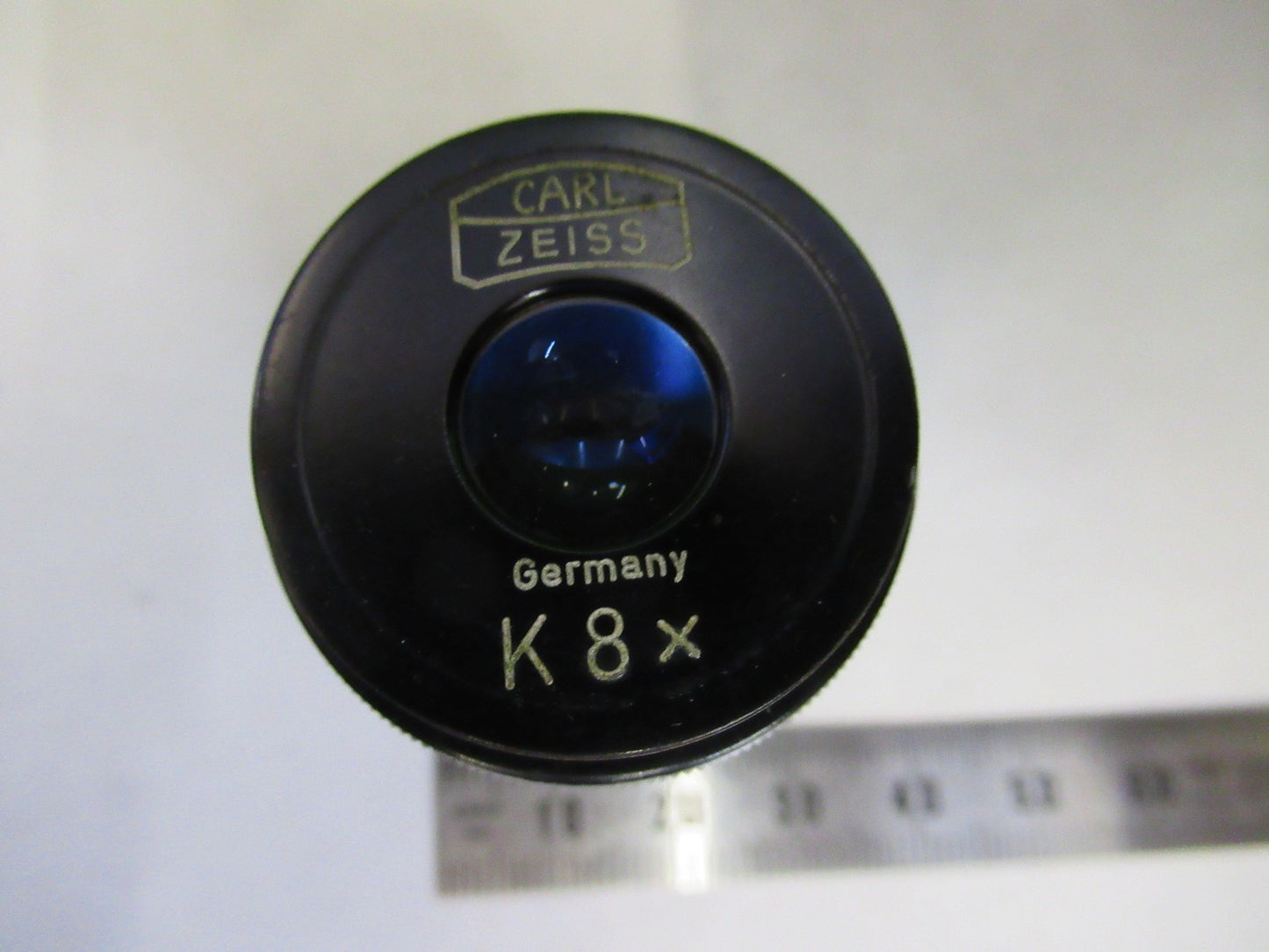 CARL ZEISS GERMANY RARE K8X EYEPIECE OPTICS MICROSCOPE PART AS PICTURED T2-A-53