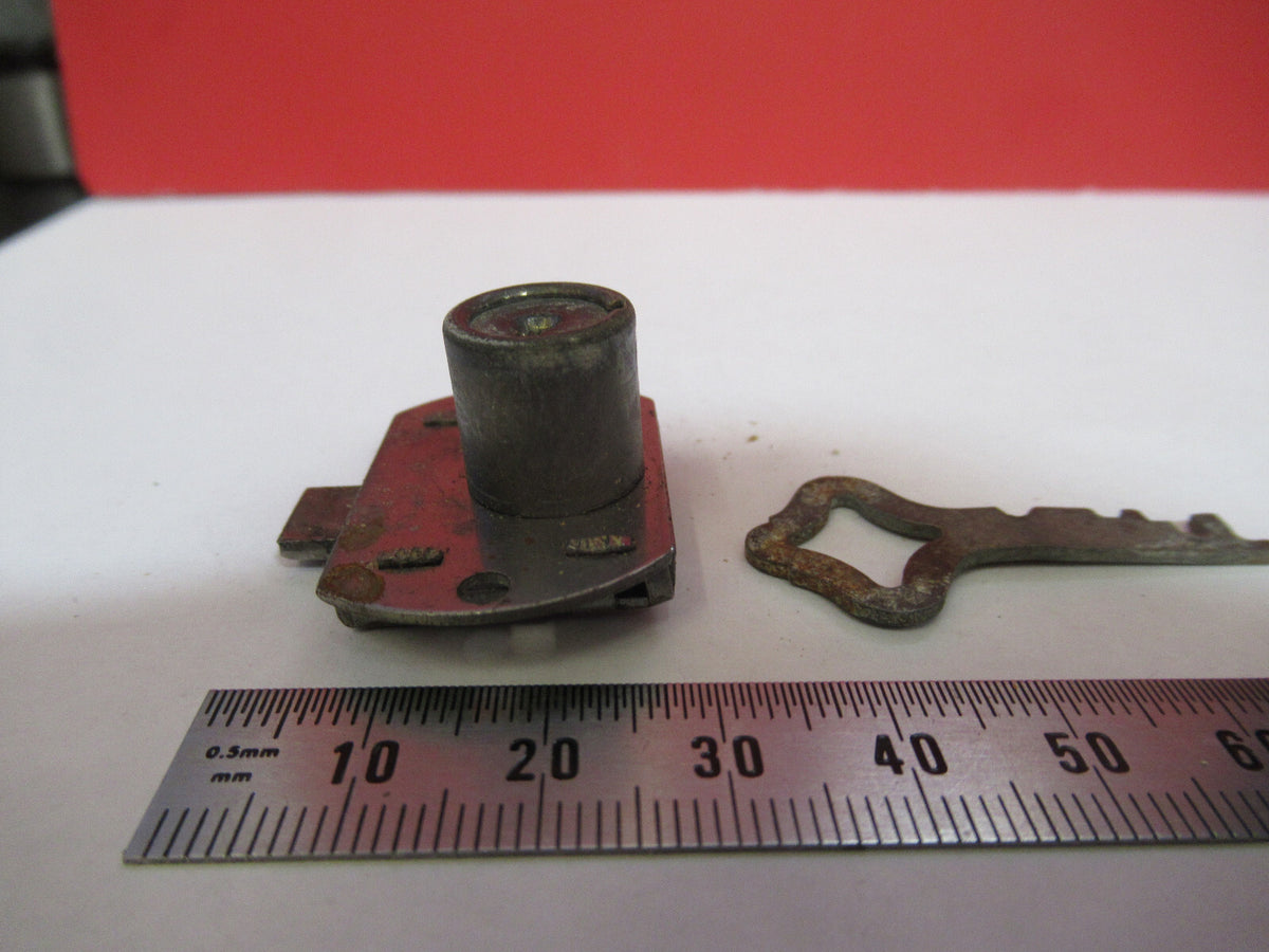 Nikon Japan Lock + Key Assembly for wood Microscope Box