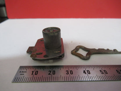 Nikon Japan Lock + Key Assembly for wood Microscope Box