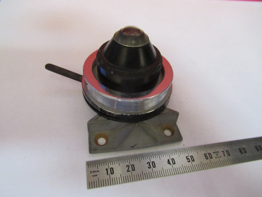 American Optical Co. Spencer Lens Co. Condenser + Iris Antique Microscope Part