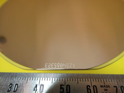 Sapphire Wafer 100mm Coated with Platinum Metal Very Nice