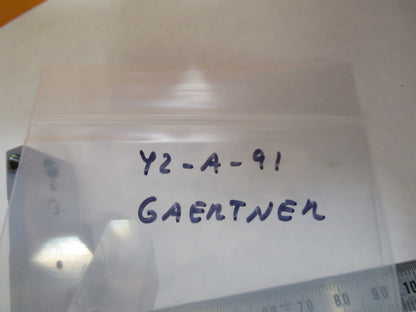 GAERTNER MOUNTED PRISM OPTICS MICROSCOPE PART AS PICTURED Y2-A-91