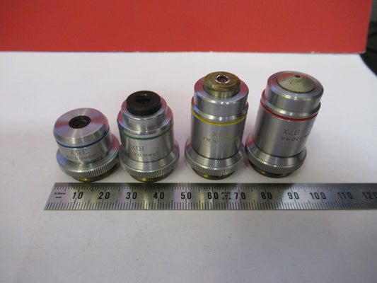 Lot 4ea Objective Bausch & Lomb Industrial Microscope Part