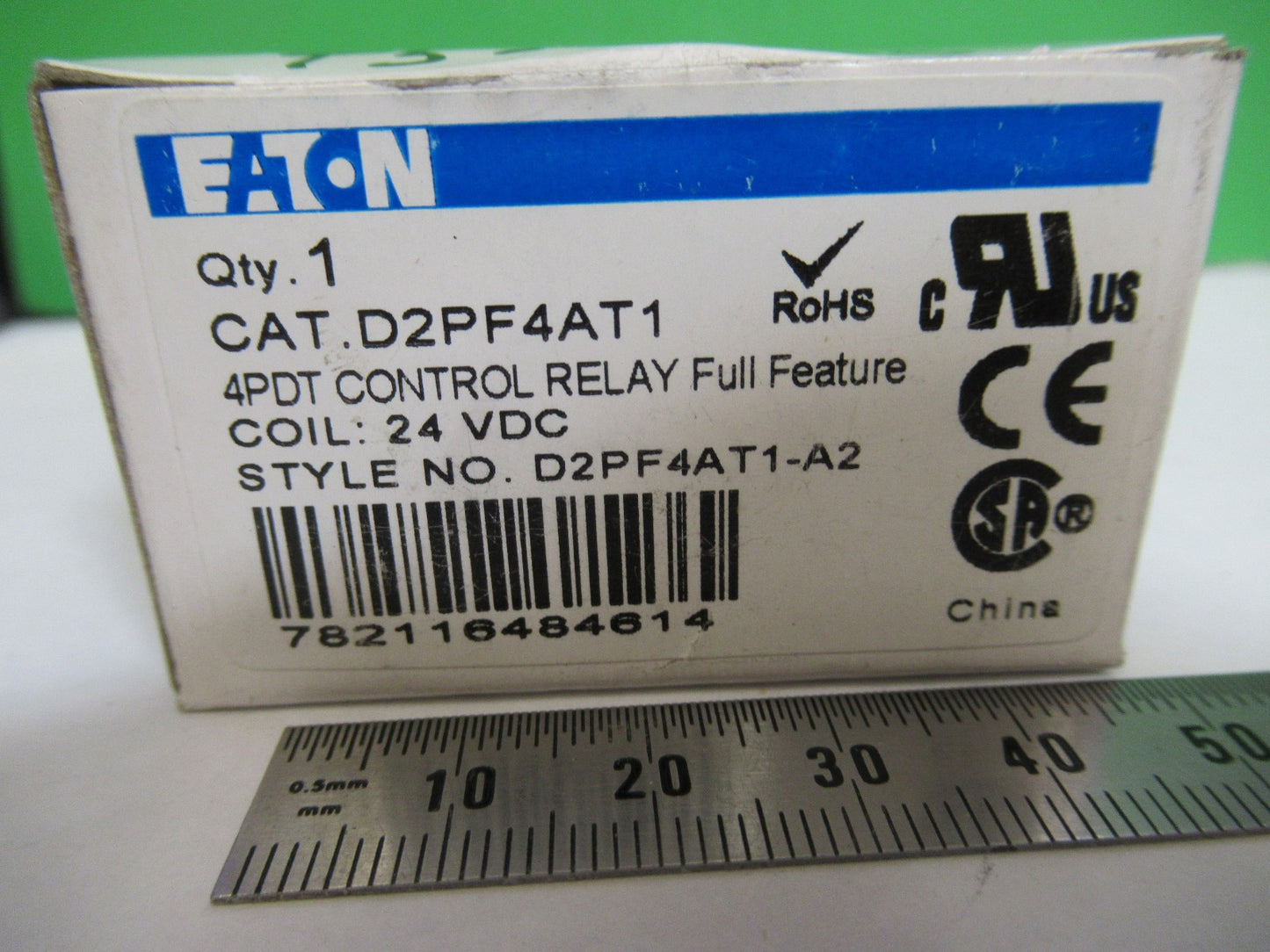 Eaton 24 VDC Relay D2PF4AT1 Electric Control Systems