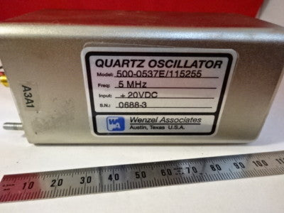 WENZEL MITEQ 5 MHz LOW PHASE NOISE QUARTZ OSCILLATOR FREQUENCY STANDARD #6V-A-33
