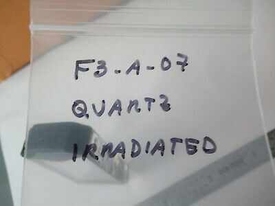 RARE Q FACTOR SLAB SAWYER IRRADIATED QUARTZ CRYSTAL FREQUENCY CONTROL #F3-A-07