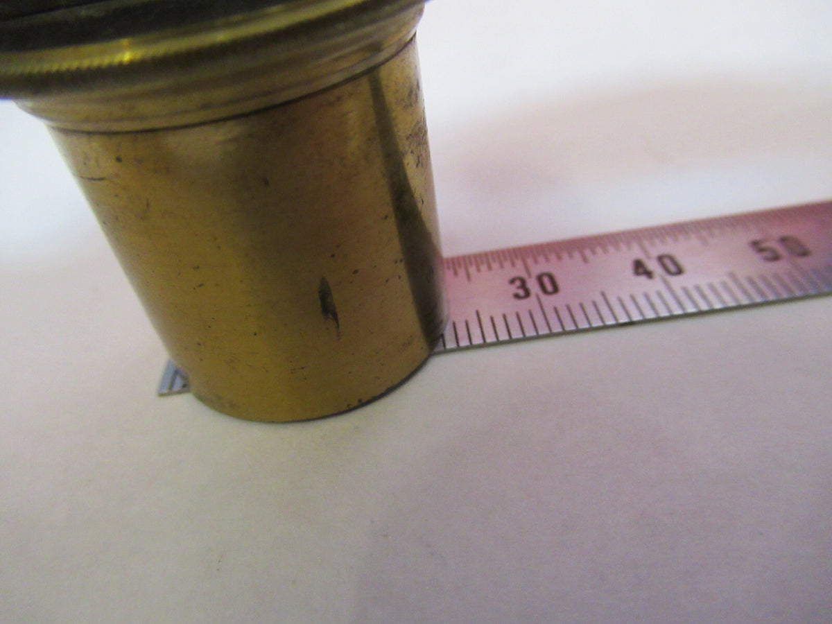 Rare Antique Brass Eyepiece Ocular Lens UK Microscope Part