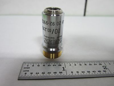 MICROSCOPE PART OBJECTIVE ZEISS GERMANY EPIPLAN 10X OPTICS AS IS BIN#L2-30