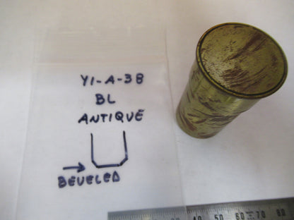 EMPTY BAUSCH LOMB BRASS OBJECTIVE CANISTER MICROSCOPE PART AS PICTURED Y1-A-38
