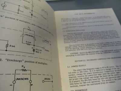 Vintage Manual General Radio 1862-B Megohmmeter Insulation Resistance AS Picture