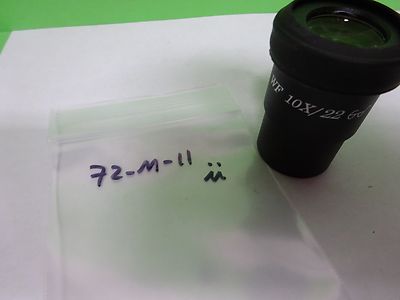 MICROSCOPE PART EYEPIECE OCULAR AMSCOPE WF 10X/22 NEW OPTICS AS IS BIN#72-M-11