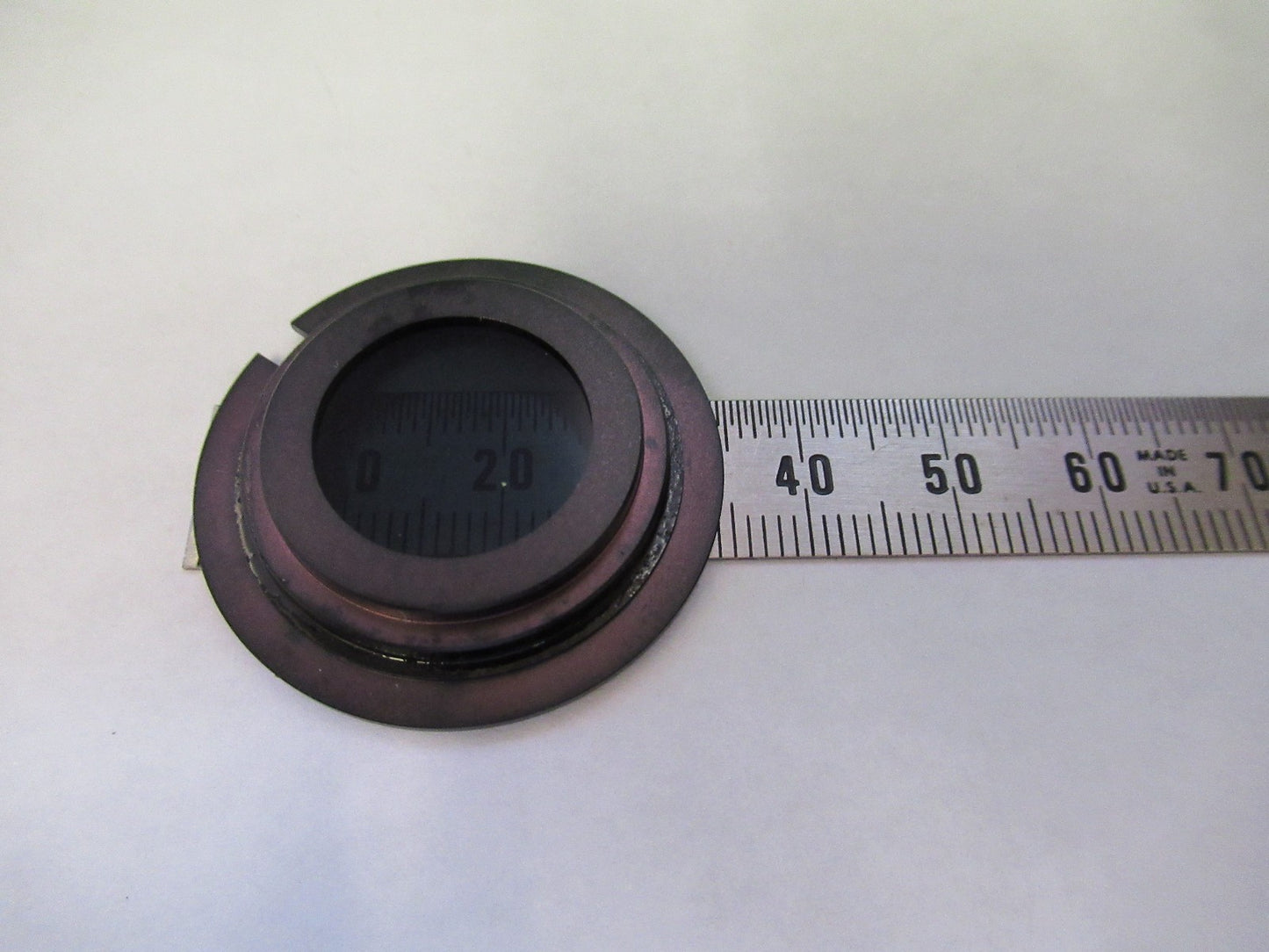 OLYMPUS JAPAN POL POLARIZER D LENS OPTICS MICROSCOPE PART AS PICTURED Y3-B-10