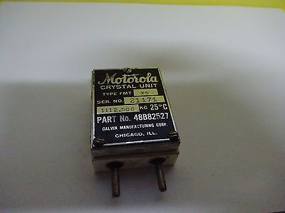 ANTIQUE QUARZ FUNKKRISTALL US 1944 MOTOROLA WWII FREQUENZSTEUERUNG #W7-58