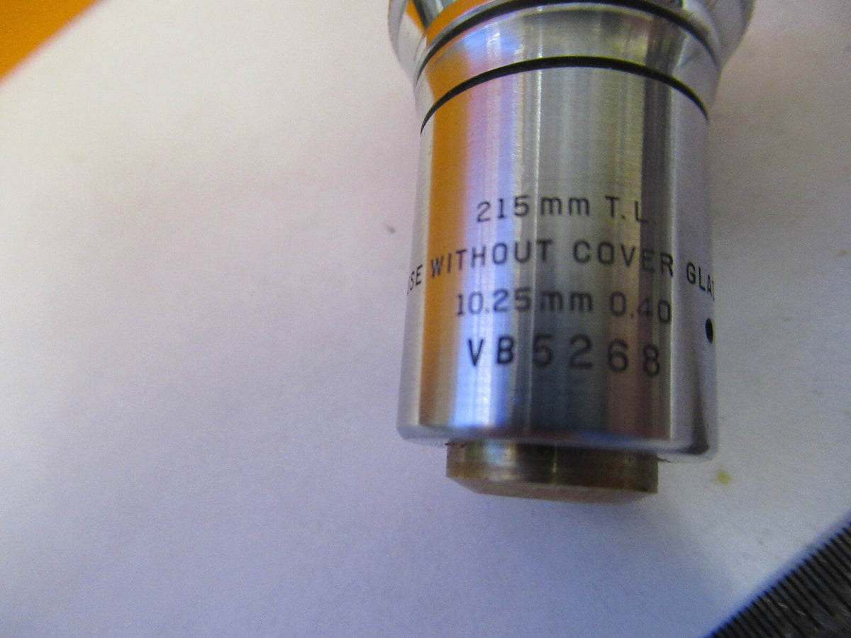 Bausch & Lomb Objective 10.25mm tubus 215mm Microscope Part