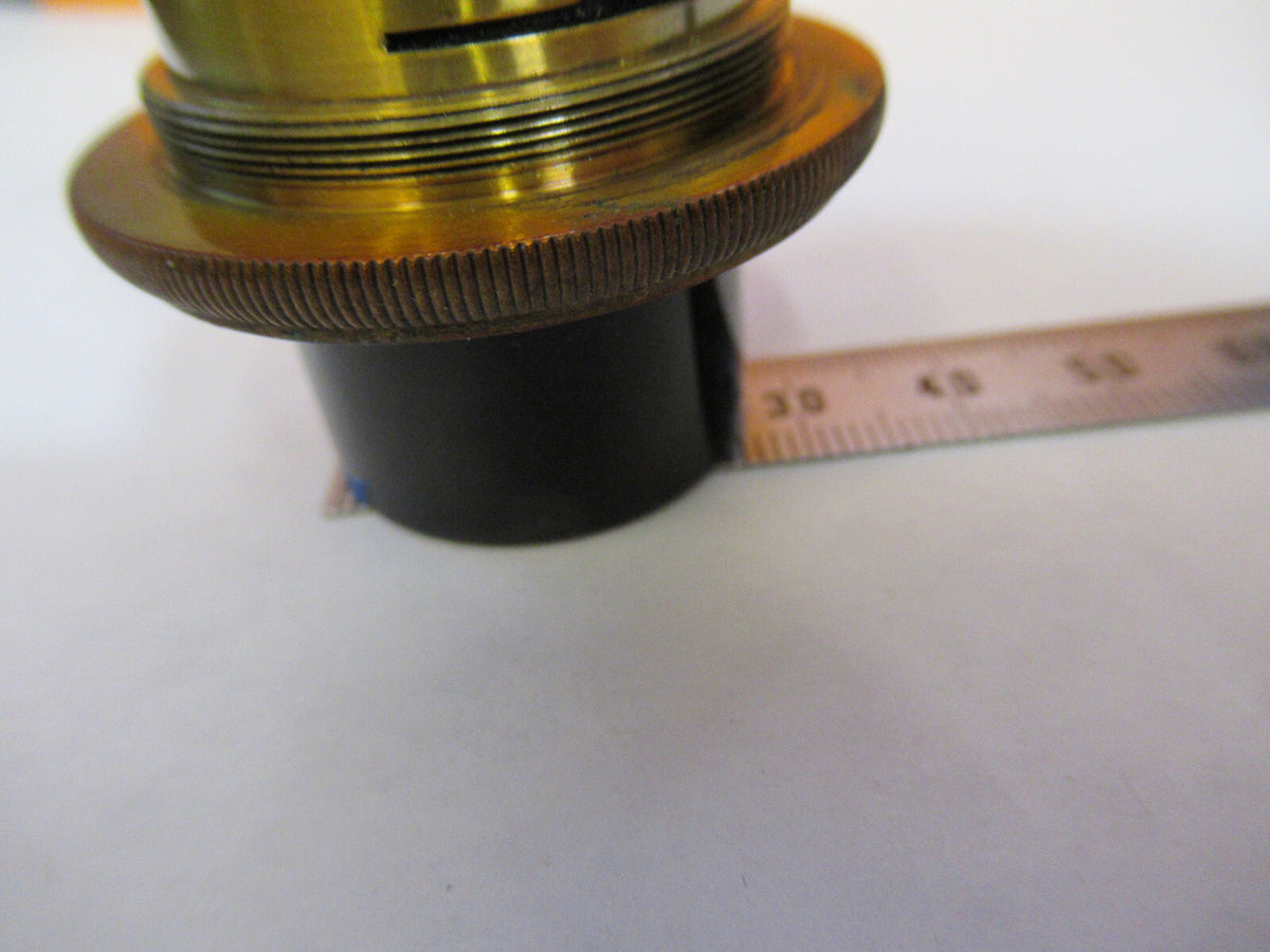 ANTIQUE BRASS BAUSCH LOMB TUBUS INTERNAL MICROSCOPE PART AS PICTURED Y2-A-61