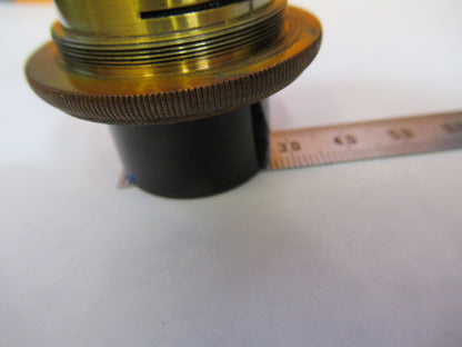 ANTIQUE BRASS BAUSCH LOMB TUBUS INTERNAL MICROSCOPE PART AS PICTURED Y2-A-61