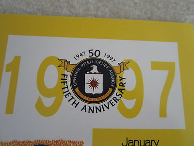 CIA 1997 CALENDAR 50th ANNIVERSARY CENTRAL INTELLIGENCE AGENCY COLLECTABLE