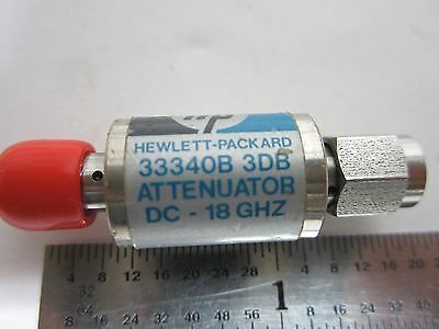 HP ATTENUATOR 33340B 3 dB DC-18 GHz RF MICROWAVE FREQUENCY HEWLETT BIN#G8-20
