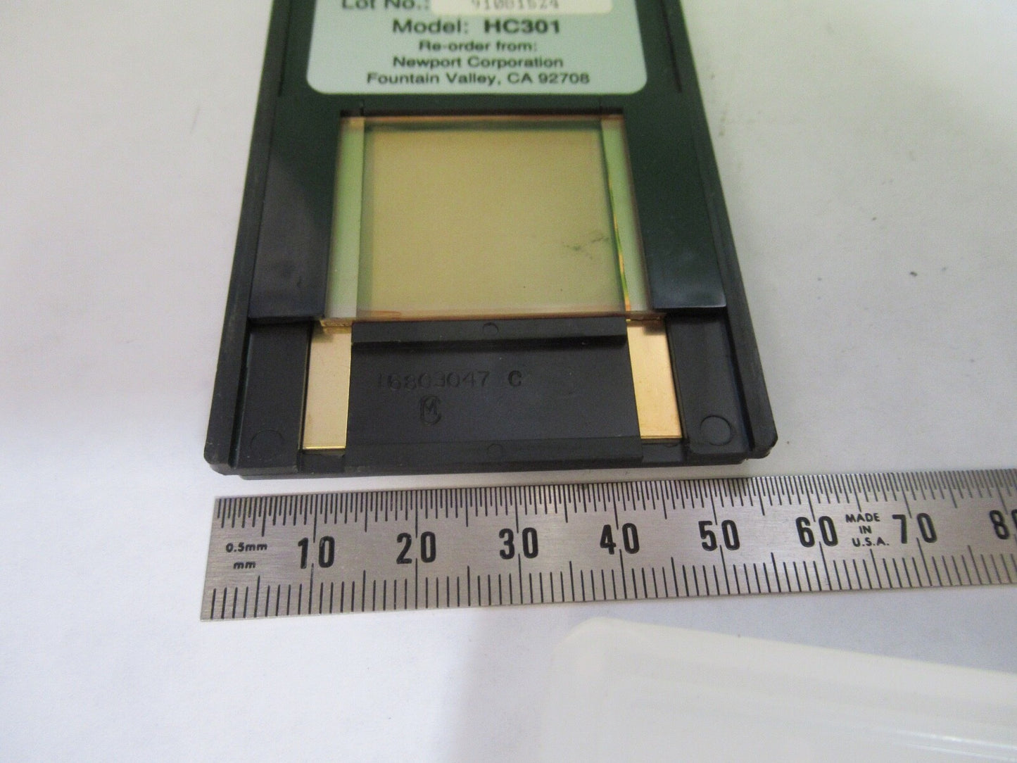 FOR PARTS NEWPORT HC-301 THERMOPLASTIC PLATE HOLOGRAPHY AS PICTURED G7-A-44