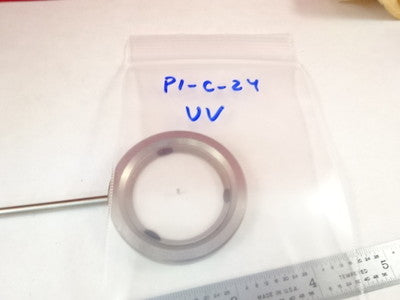 Optical Mounted Lens UV Ultraviolet 308 nm [drilled center]