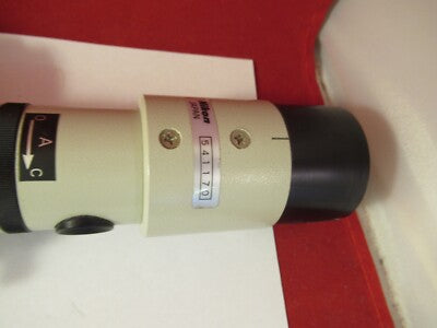 NIKON JAPAN VERTICAL ILLUMINATOR FLUORESCENT OPTICS MICROSCOPE PART &14-A-48