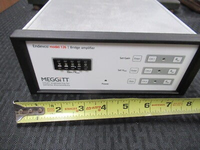 MEGGITT ENDEVCO 126 BRIDGE AMPLIFIER VIBRATION WITHOUT SENSOR AS PICTURED &TD-4