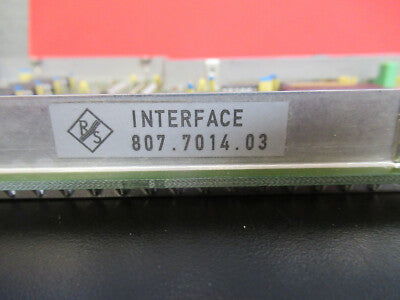 ROHDE SCHWARTZ EMI TEST SET BOARD 807.7014.03 AS PICTURED #B9-A-30