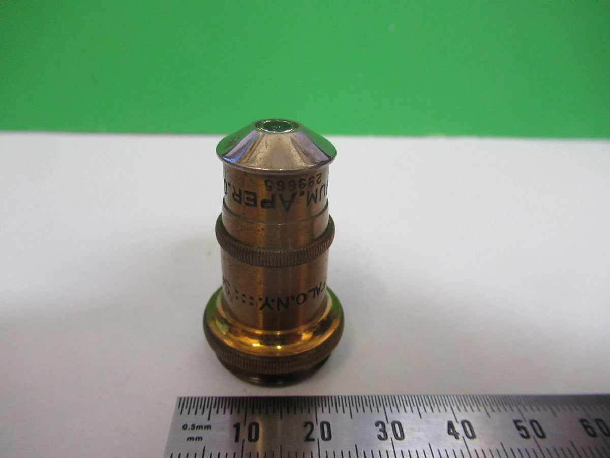 Spencer Lens Co. Objective 44X Antique Brass Microscope Part
