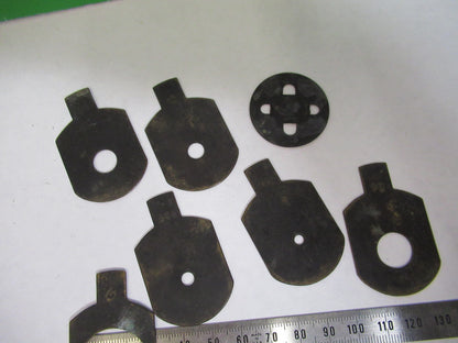 ENGLISH SCOPE CONDENSER SLIDES UK MICROSCOPE PART AS PICTURED X9-B-34