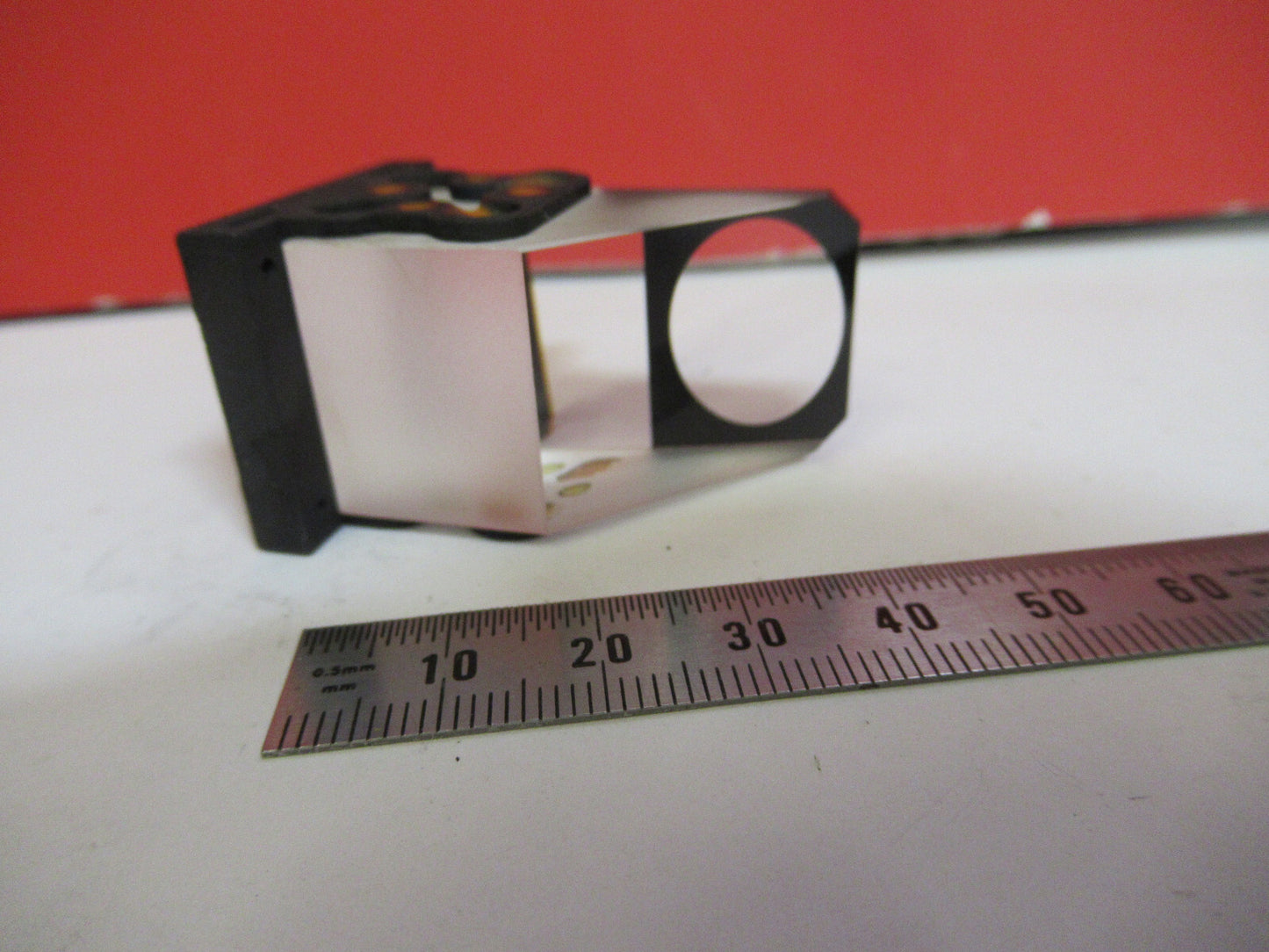 LEITZ WETZLAR GERMANY GLASS PRISM HEAD MICROSCOPE PART AS PICTURED  T1-A-51
