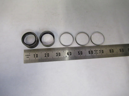 LOT MINI LENSES ZEISS GERMANY MICROSCOPE PART AS PICTURED X4-A-13