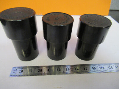 LOT BAUSCH LOMB EMPTY PLASTIC OBJECTIVE CANISTER MICROSCOPE PART AS PIC W3-B-28