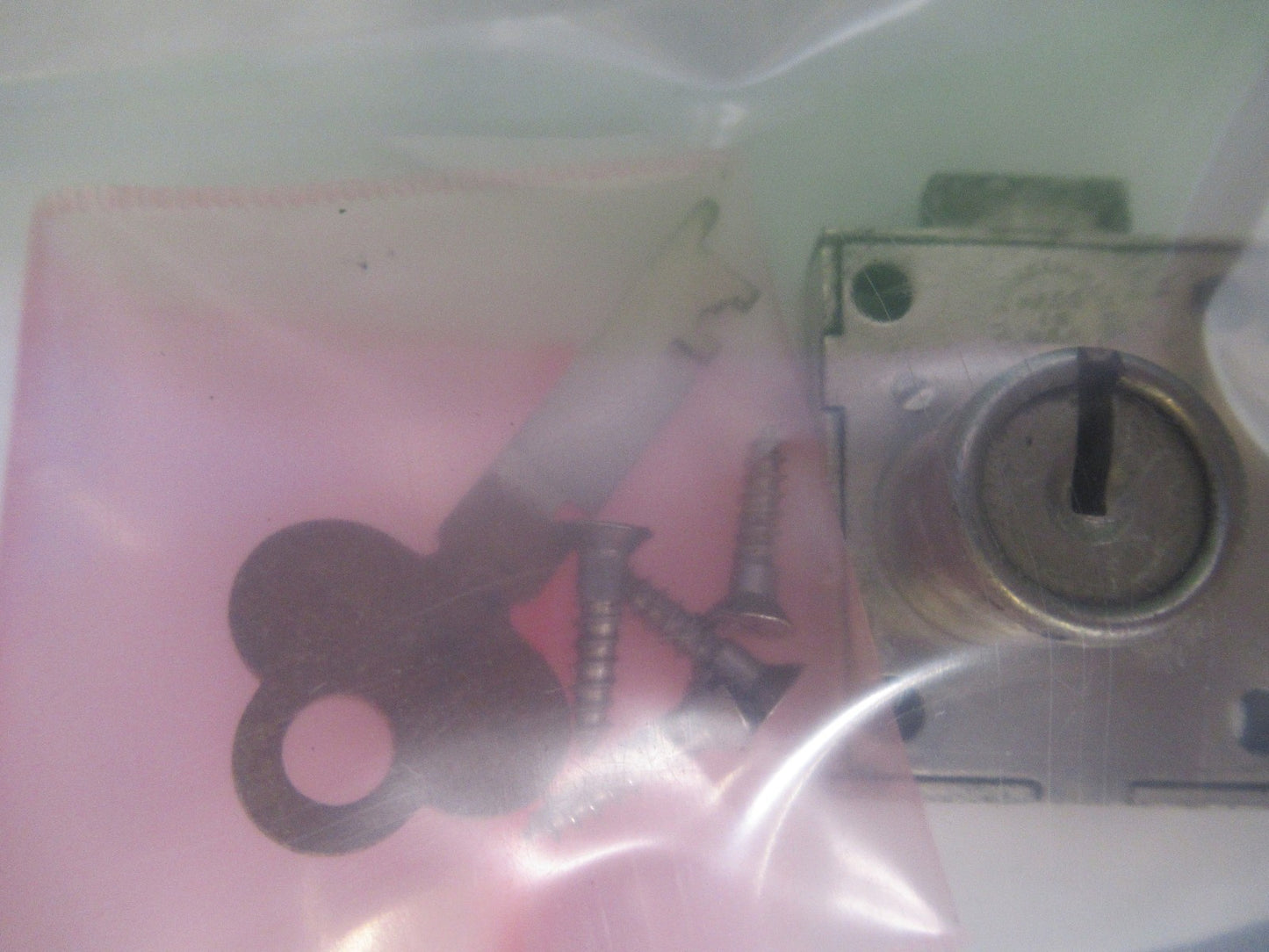 ANTIQUE SPENCER AO  LOCK + KEY  MICROSCOPE PART AS PICTURED Y3-B-19