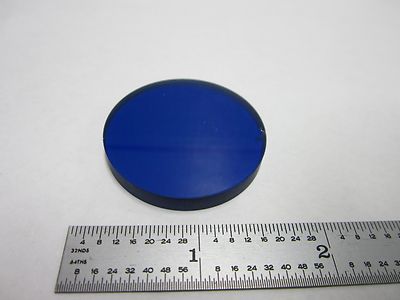 OPTISCHER RUNDER BLAUER FILTER [abgeplatzt] LASEROPTIK WIE IST BIN#Q4-R-31