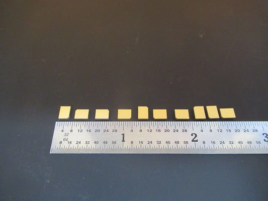 LOT QUARTZ Y-CUT PIEZOELECTRIC BLANKS GOLD PLATED ULTRASONIC SENSOR &FT-1-A-92