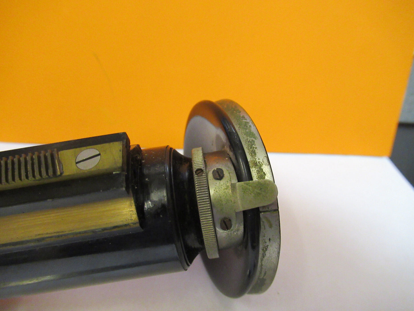 Antique Bausch & Lomb Brass Tubus + Nosepiece Microscope Part