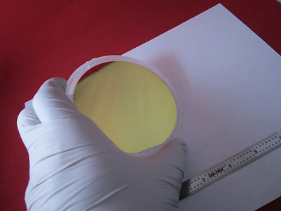 RARE SAPPHIRE WAFER COATED WITH PLATINUM + BST tunable capacitor , as is BIN#1C