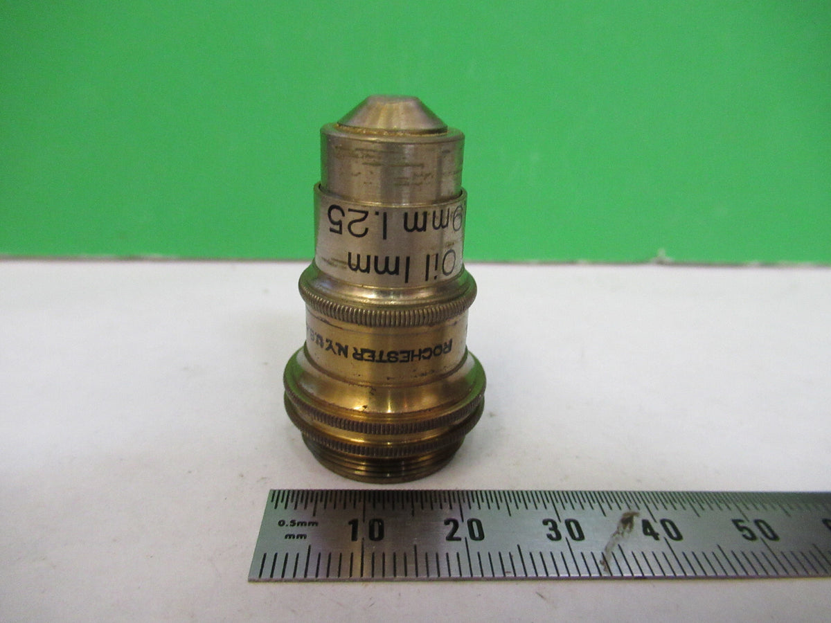 OBJECTIVE ANTIQUE BAUSCH LOMB 97X OPTICS MICROSCOPE PART AS PICTURED X2-A-96
