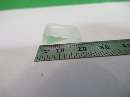 OPTICAL GLASS TRUNCATED BEAM SPLITTER CIRCLE OPTICS AS PICTURED U8-A-73