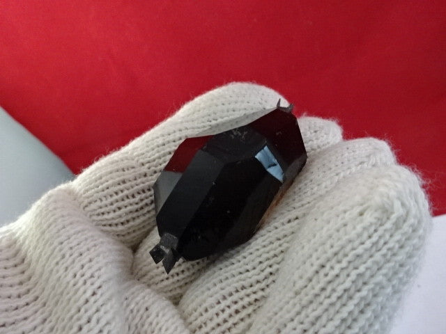 RARE BOULE GAMMA IRRADIATED SMOKY SYNTHETIC QUARTZ CRYSTAL HIGH PRESSURE &5-DT-E