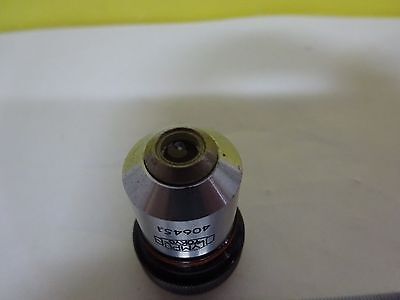 FOR PARTS MICROSCOPE OBJECTIVE OLYMPUS M10 OPTICS AS IS BIN#P7-29