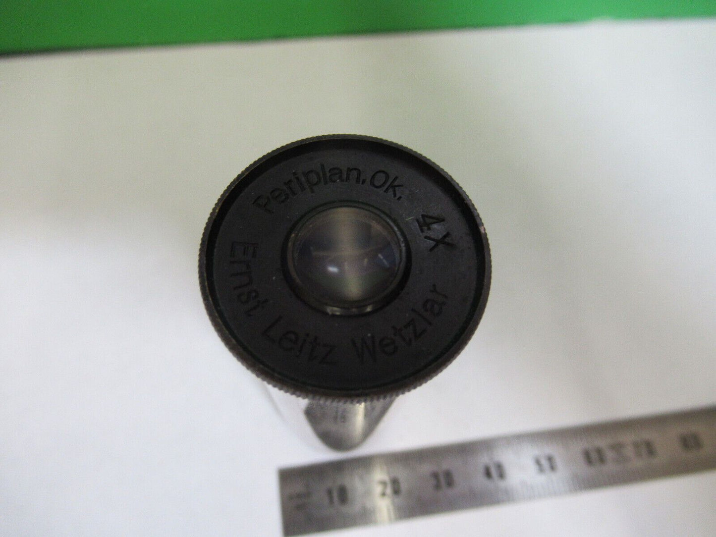 MICROSCOPE PART EYEPIECE 4X ANTIQUE LEITZ GERMANY OPTICS PICTURED S8-A-70
