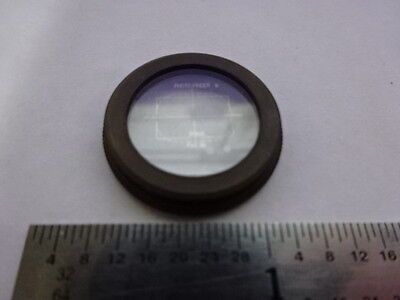 MICROSCOPE PART PHOTO FINDER RETICLE OPTICS AS PICTURED &AB-52