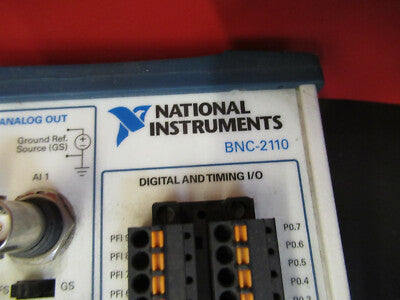 NATIONAL INSTRUMENTS BNC 2110 SWITCH BOARD CONTROL AS PICTURED &8C-FT-02