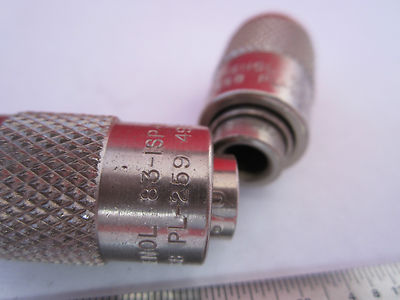 LOT 2 ea amphenol pl-259 to microphone jack RF MICROWAVE OR DMM TESTER BIN #7C